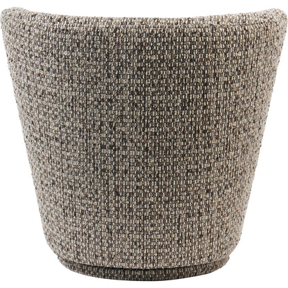 Roehampton Textured Slub Swivel Chair Mocha