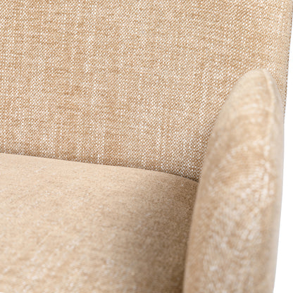 Eska Carver Upholstered Dining Chair Wheat