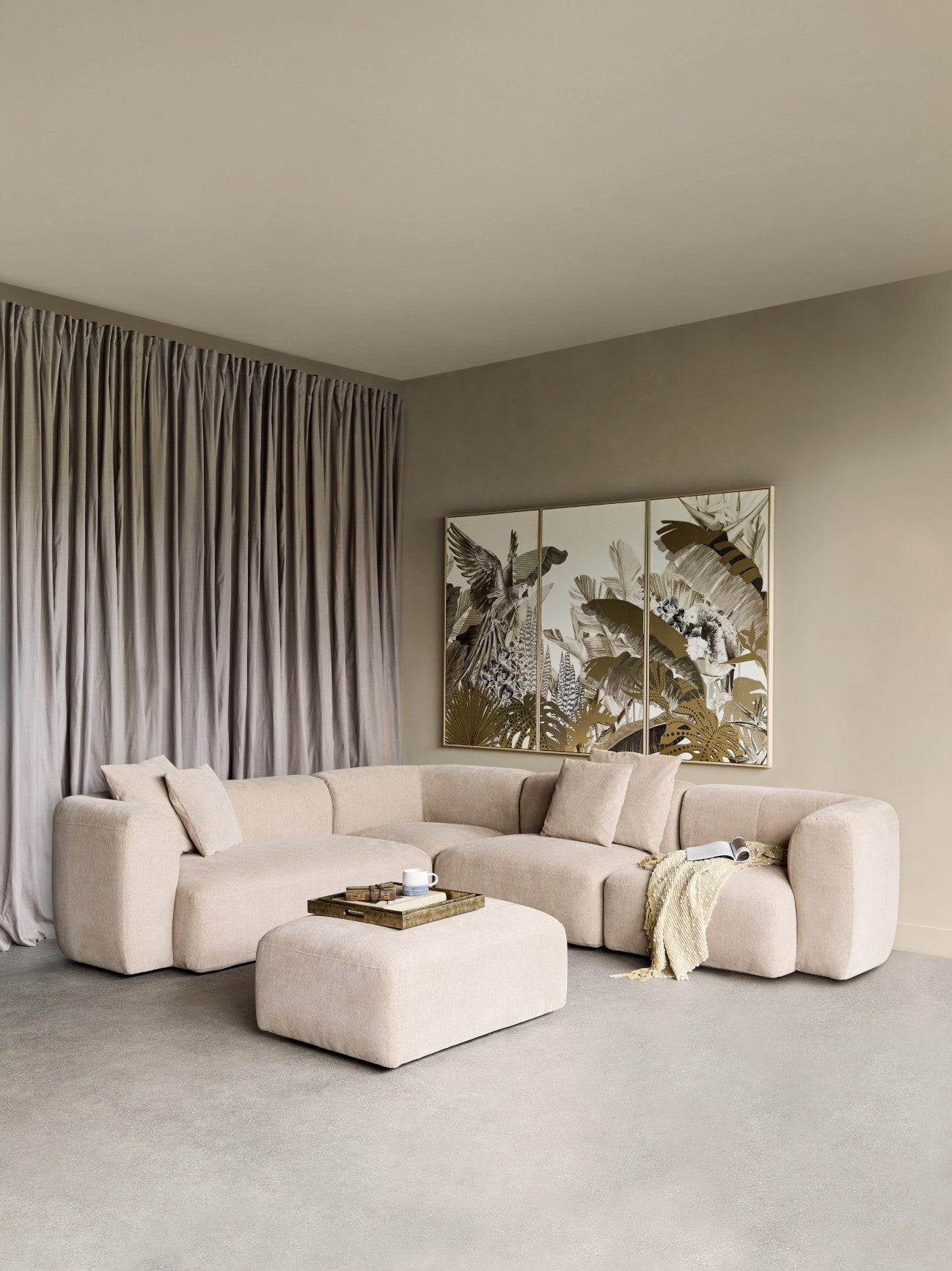 Wicklow Sectional Sofa Natural