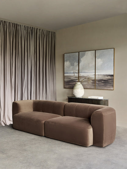 Wicklow Sofa In Brown Velvet