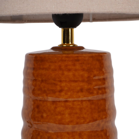 Tivoli Ceramic Table Lamp Terracotta with Shade E27 60W