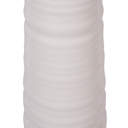 Tivoli Tall Ceramic Floor Lamp White with Shade E27 60W