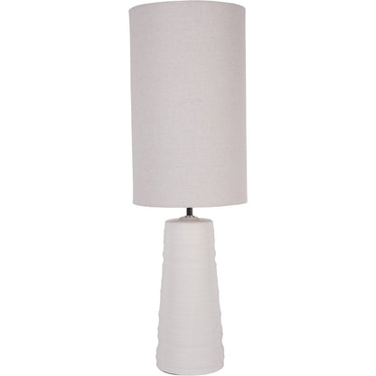 Tivoli Ceramic Table Lamp White with Shade E27 60W