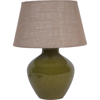 Aubrey Green Ceramic Table Lamp Small E27 60W