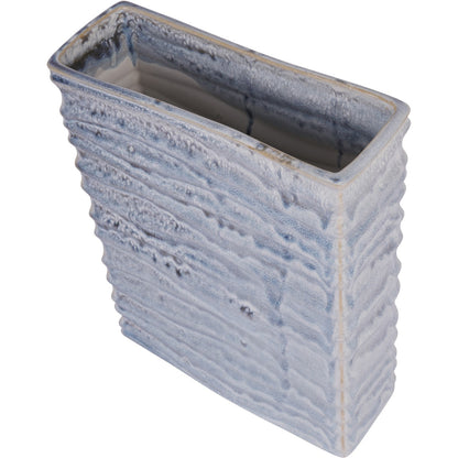 Sereno Square Glazed Vase Off White