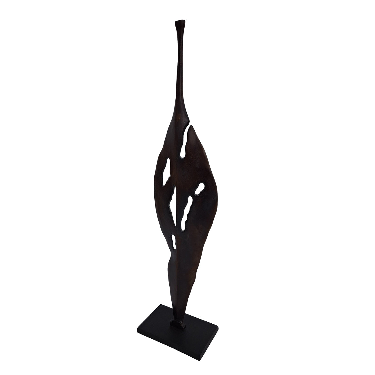 Moulton Twist Aluminium Abstract Leaf Sculpture