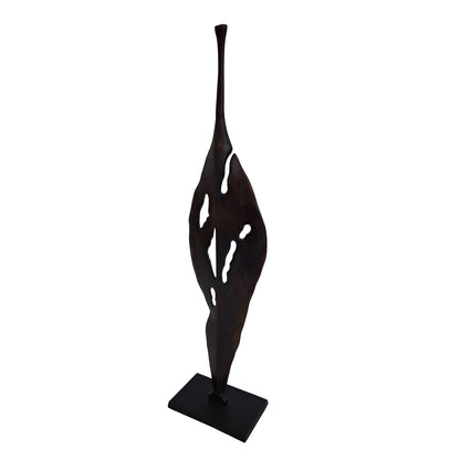 Moulton Twist Aluminium Abstract Leaf Sculpture