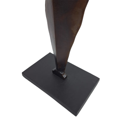 Moulton Twist Aluminium Abstract Leaf Sculpture