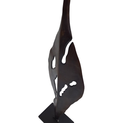 Moulton Twist Aluminium Abstract Leaf Sculpture