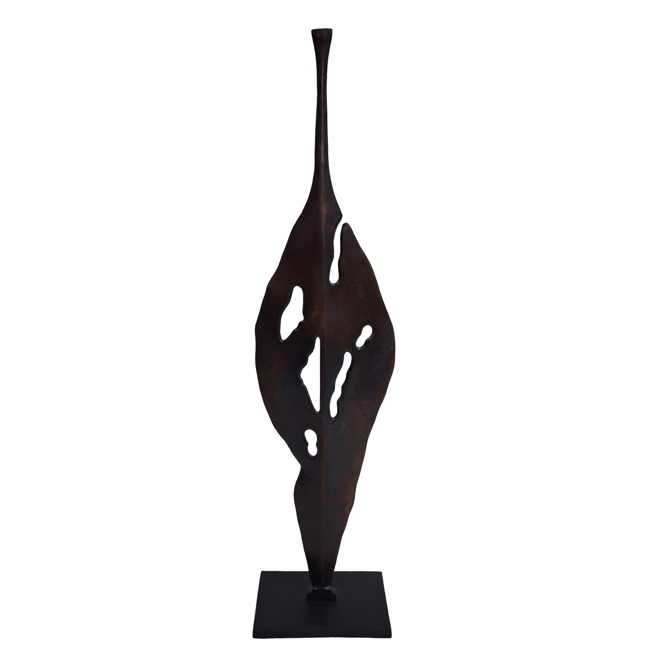 Moulton Twist Aluminium Abstract Leaf Sculpture