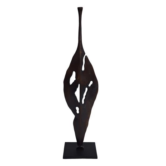 Moulton Twist Aluminium Abstract Leaf Sculpture