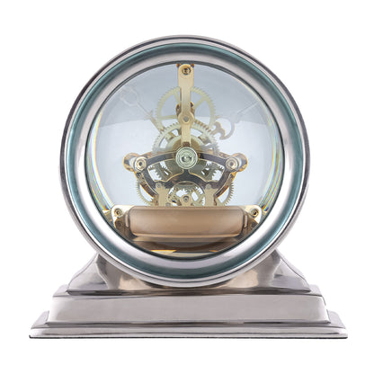 Cooper Nickel Mantel Clock