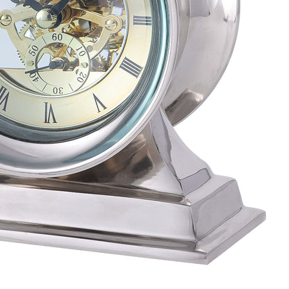 Cooper Nickel Mantel Clock