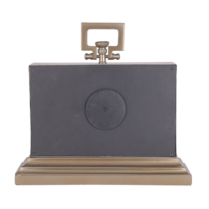Latham Brass Rectangular Clock Small