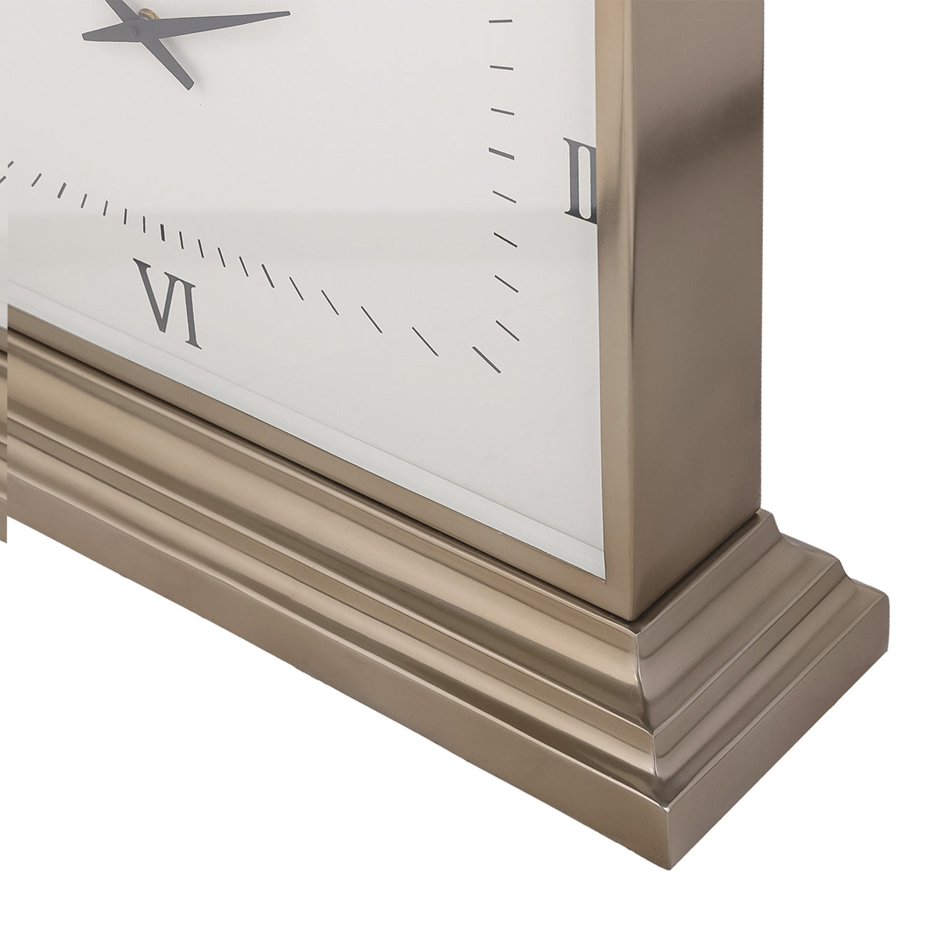 Latham Brass Rectangular Clock Large