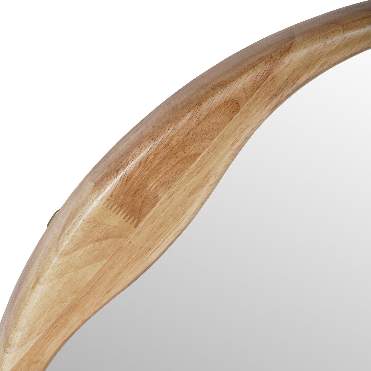 Hague Round Natural Wood Mirror 70cm