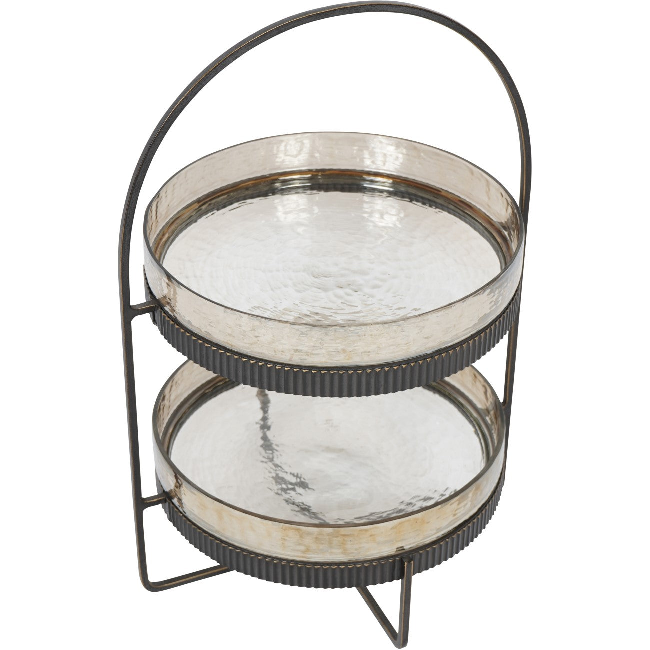 Beresford Glass Two Tier Cake Stand