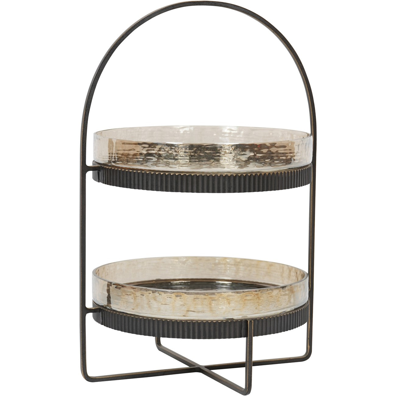Beresford Glass Two Tier Cake Stand