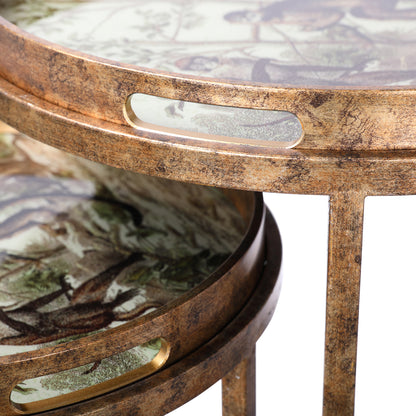 Monkey Jungle Set Of 2 Side Tray Tables