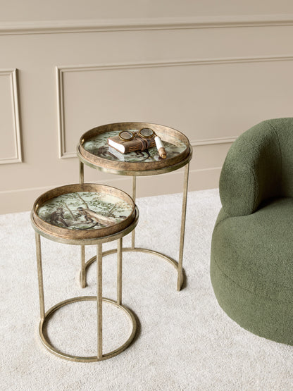 Monkey Jungle Set Of 2 Side Tray Tables