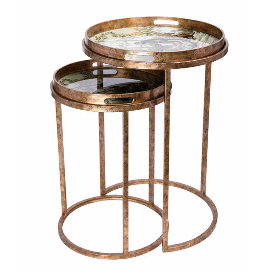 Monkey Jungle Set Of 2 Side Tray Tables