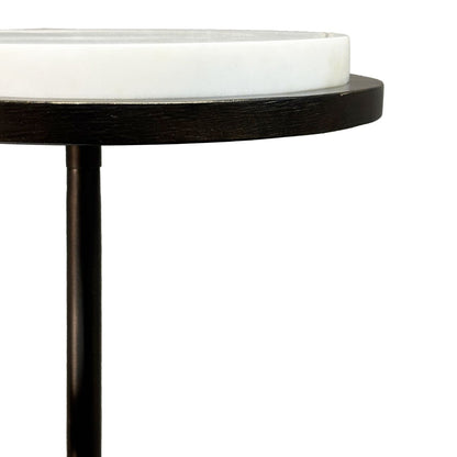 Marco Accent Table White Banswara Marble