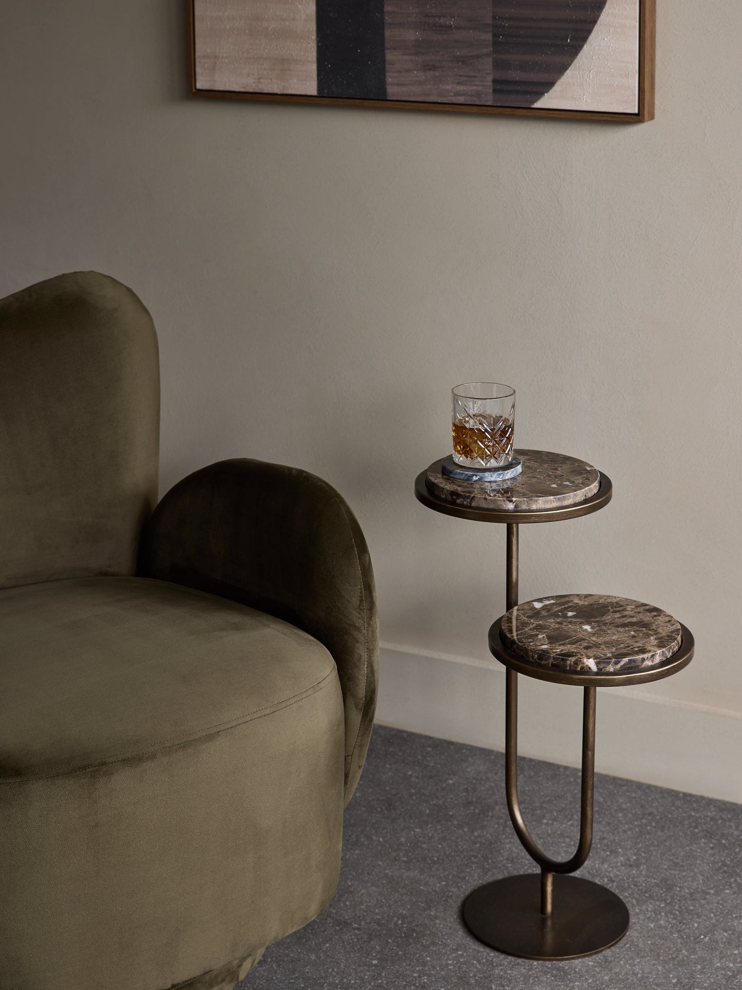 Marco Accent Table Dark Emperador