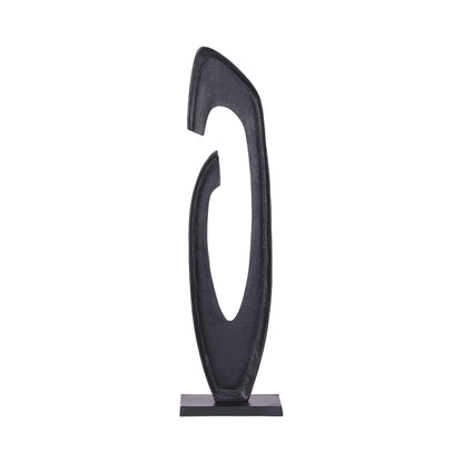 Axis Black Aluminium Sculpture 117cm