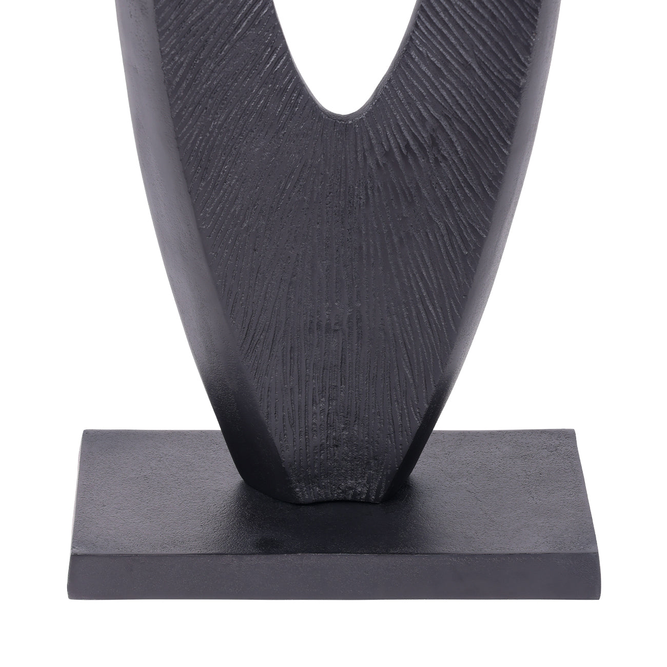 Axis Black Aluminium Sculpture 117cm