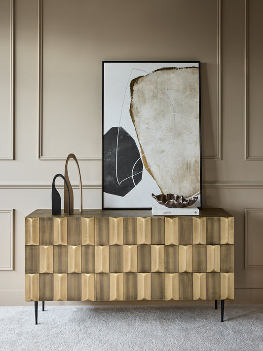 Verano Large Brass Sideboard