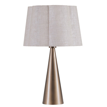 Southbourne Smoked Gold Table Lamp with Linen Shade 60cm