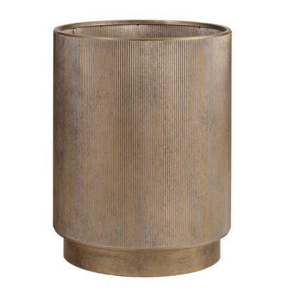 Belvedere Aged Gold Set Of 3 Floor Planters