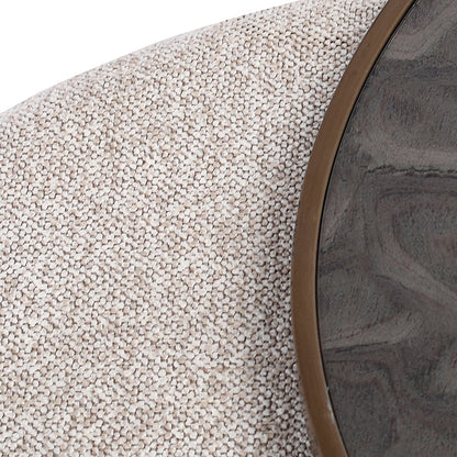 Driftwood Ripple Coffee Table & Nesting Pouffe