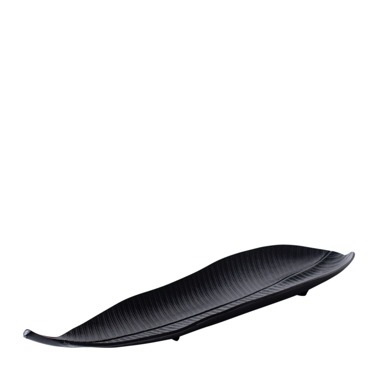 Avara Tropical Leaf Dish Black Large