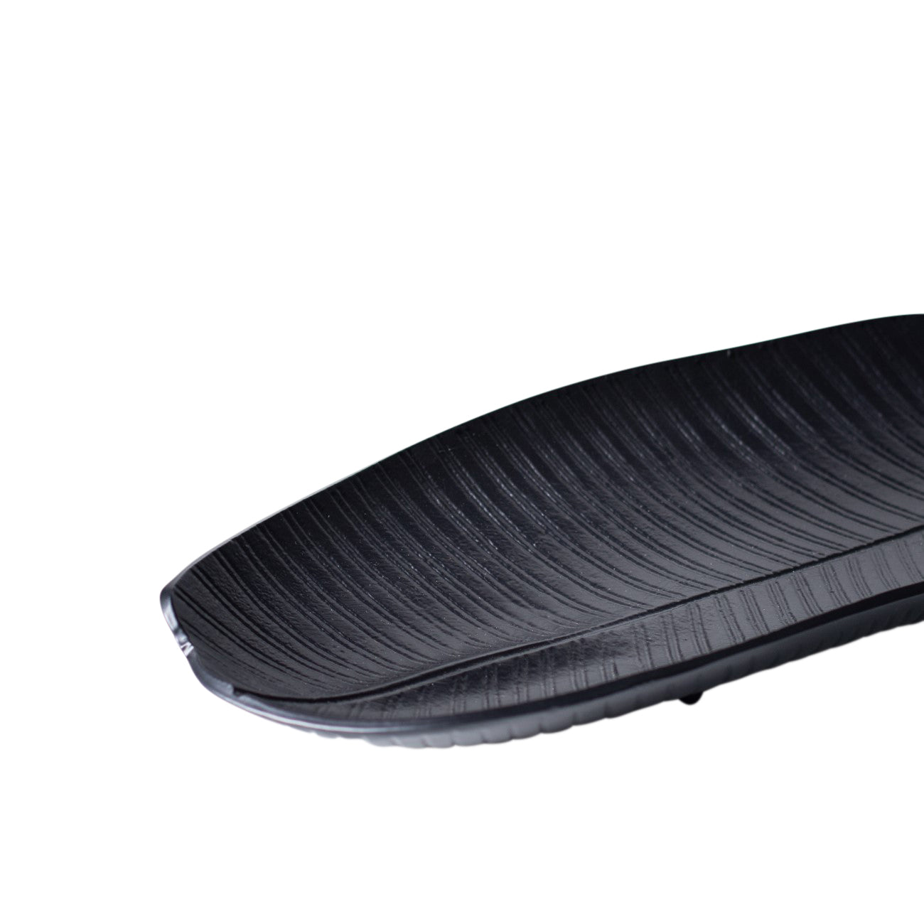 Avara Tropical Leaf Dish Black Large