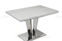 Riccardo White Marble 120 Rectangle DiningTable
