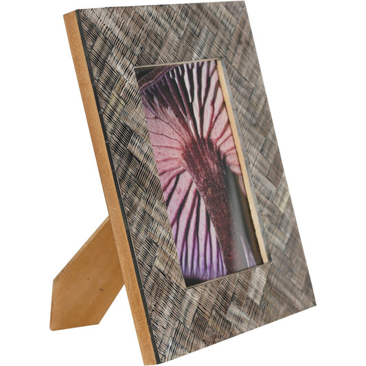 Herringbone Brown Horn Photo Frame 10x15cm
