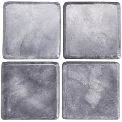 Black Marble Square Coasters Set of 4