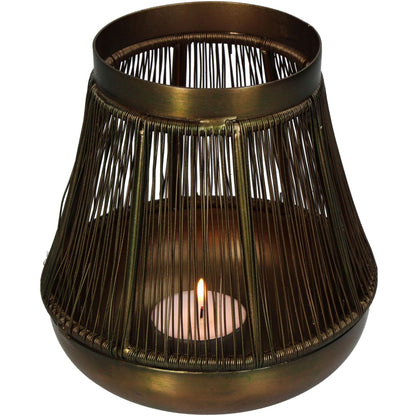 Candle Holder Iron Bronze 13.5cm