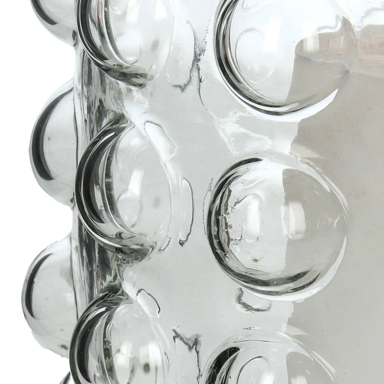 Bobble Clear Glass Candle Holder Small 18cm
