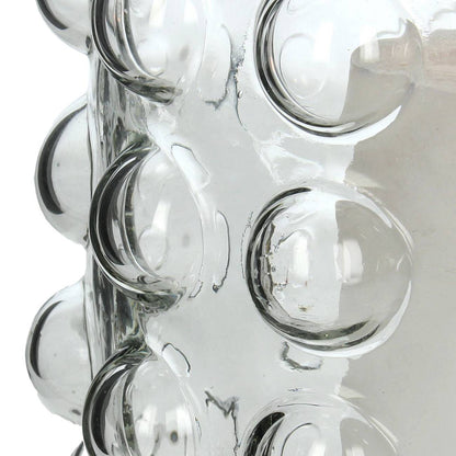 Bobble Clear Glass Candle Holder Small 18cm