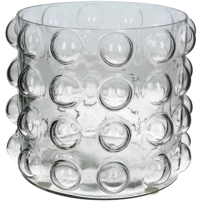 Bobble Clear Glass Candle Holder Small 18cm