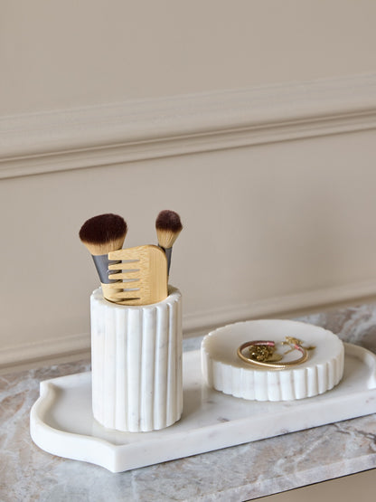 Amara White Marble Tumbler