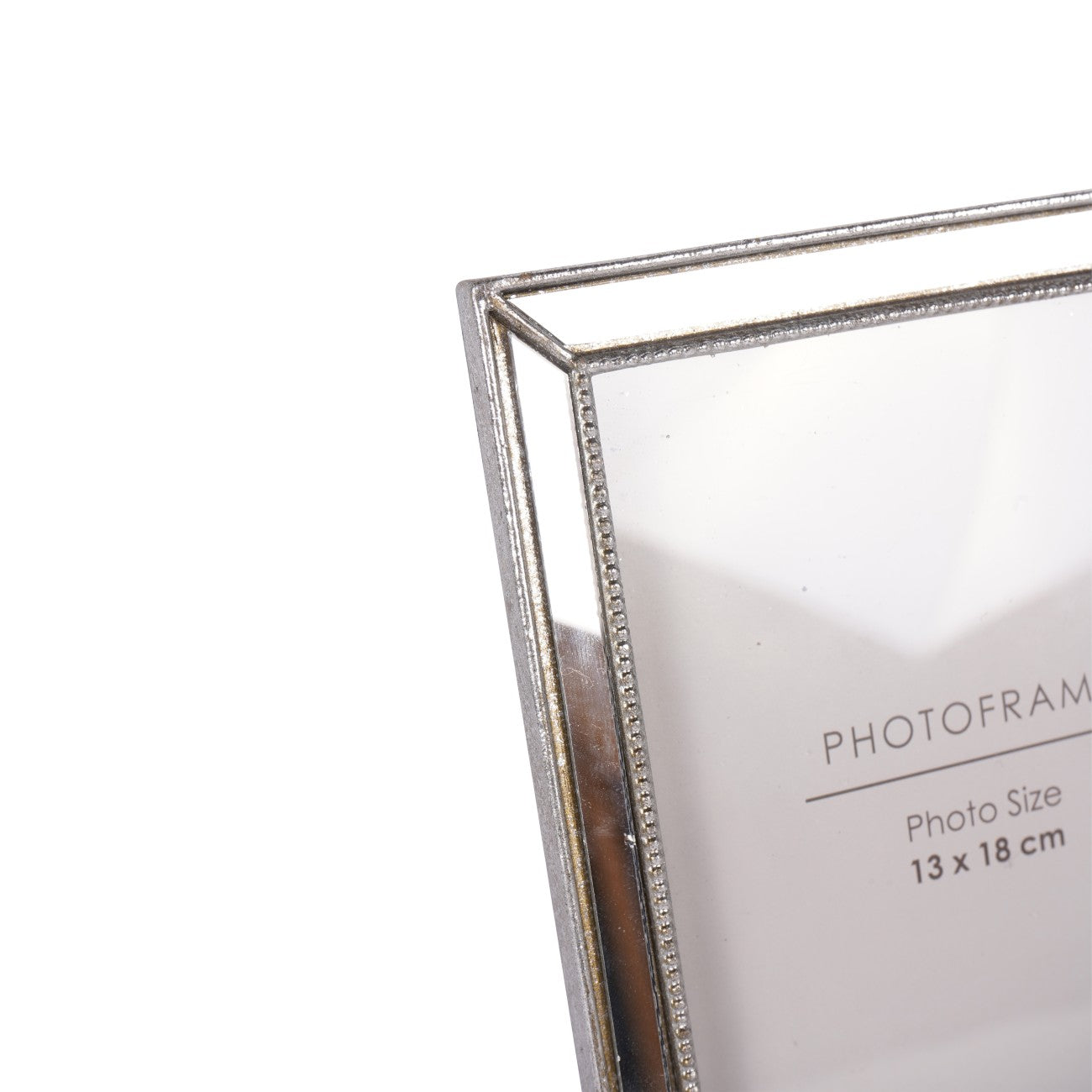 Danes Photo Frame Mirror Polyresin Silver 13x18cm