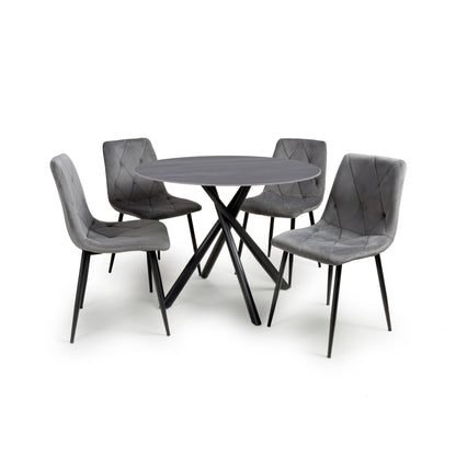 Avesta Grey Round Dining Table