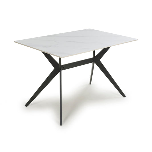 Timor 1.2m & 4 Lisbon Dining Set