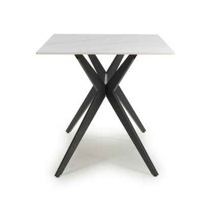 Timor 1.2m & 4 Lisbon Dining Set