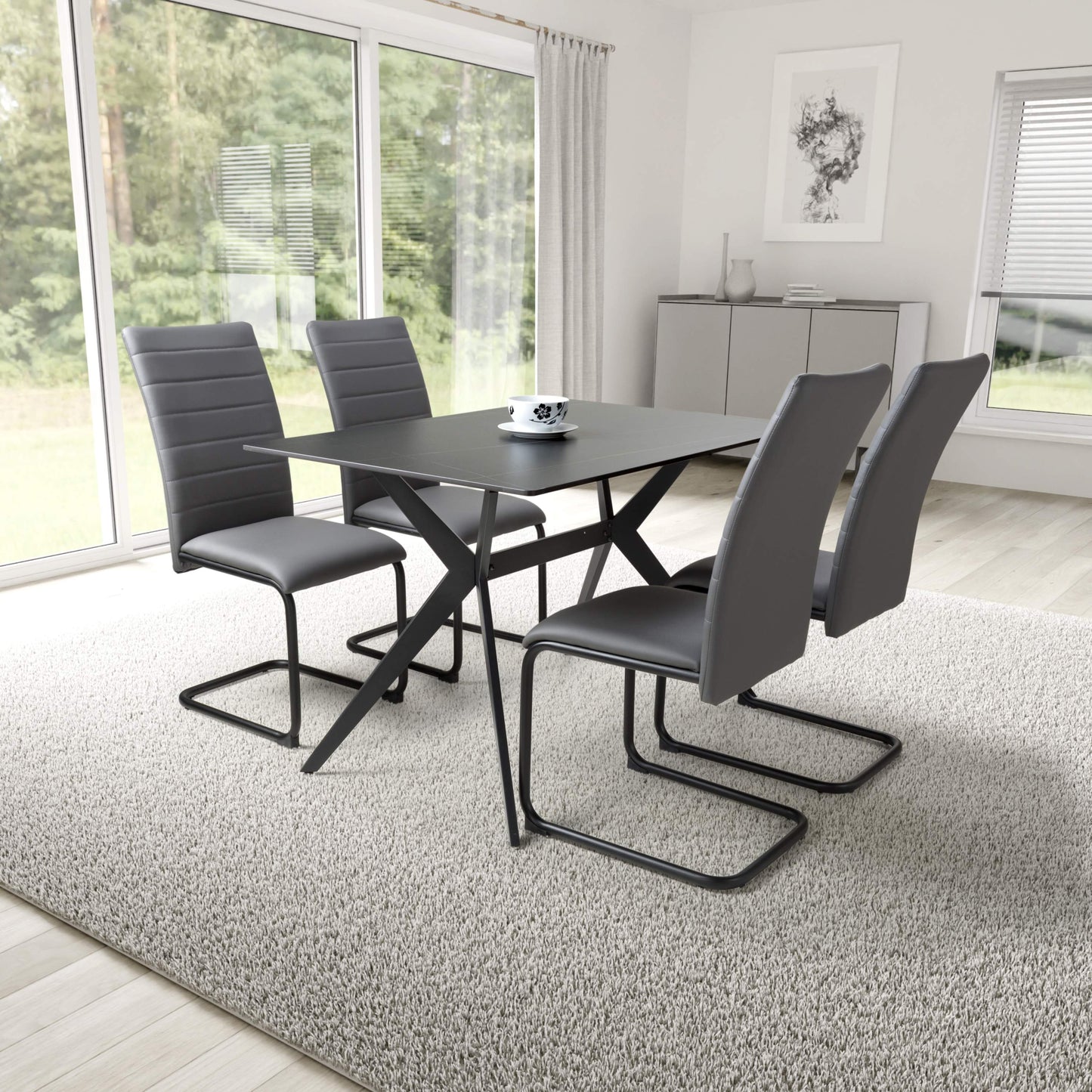 Timor 1.2m & Carlisle Dining Set