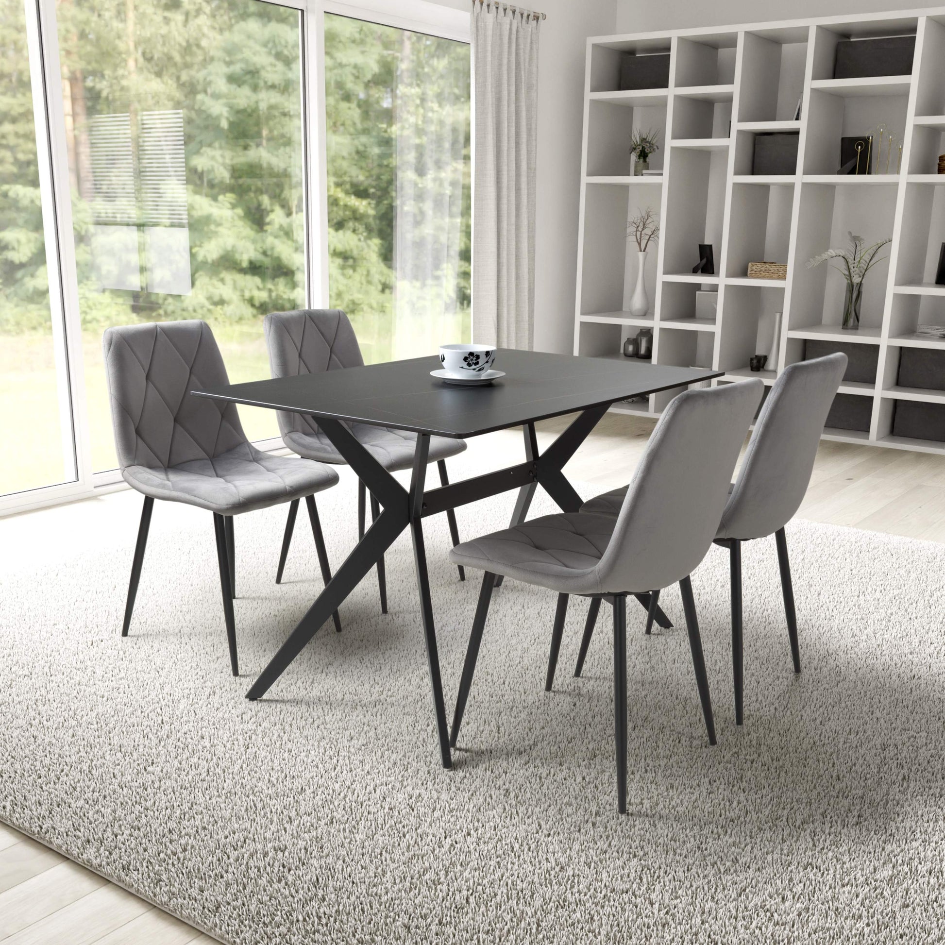 Timor 1.2m & Vernon Dining Set
