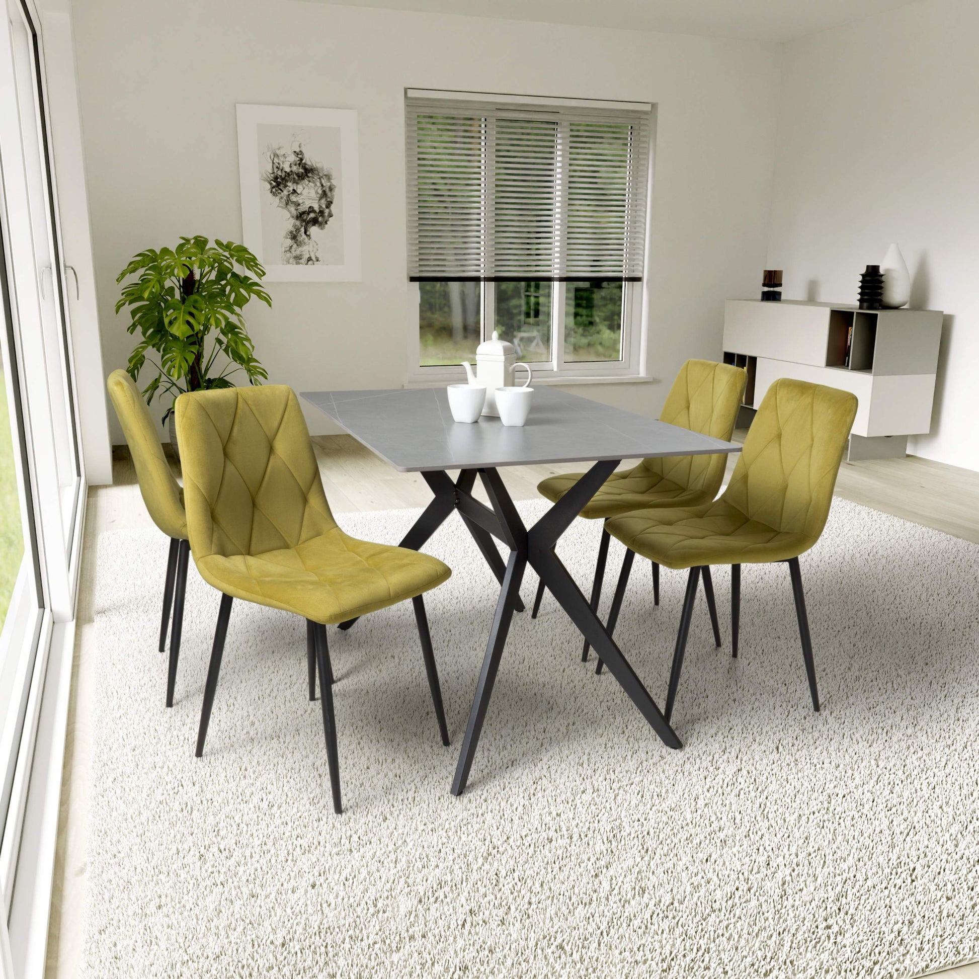 Timor 1.2m & Vernon Dining Set